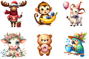 Quirky Funny Animals Sublimation, an Illustration by Designking (Thumbnail 3 of 5)