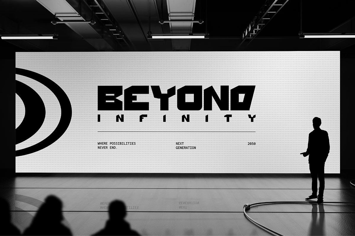 VB Oxyom - Futuristic Font, a Sans Serif Font by VALIANTBROTHA (Photo 5 of 9)