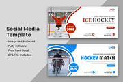 Hockey Tournament Social Media Cover, a Social Media Template by nandinigraphics (Thumbnail 1 of 2)