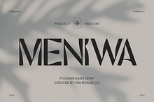 Meniwa – Elegant Modern Sans Serif
