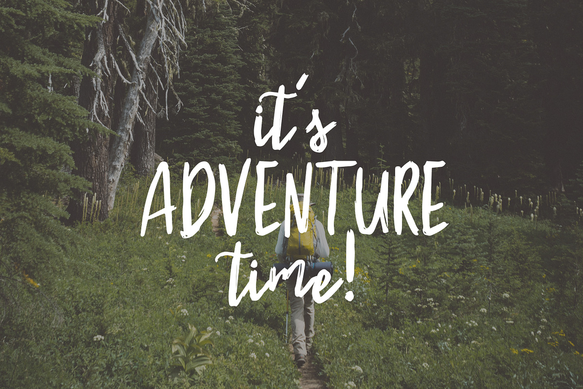 Mountain Brush Font preview 7