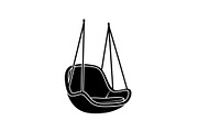 Hanging Egg Chair Silhouette Bundle, an Illustration by Designer_Momina (Thumbnail 40 of 51)