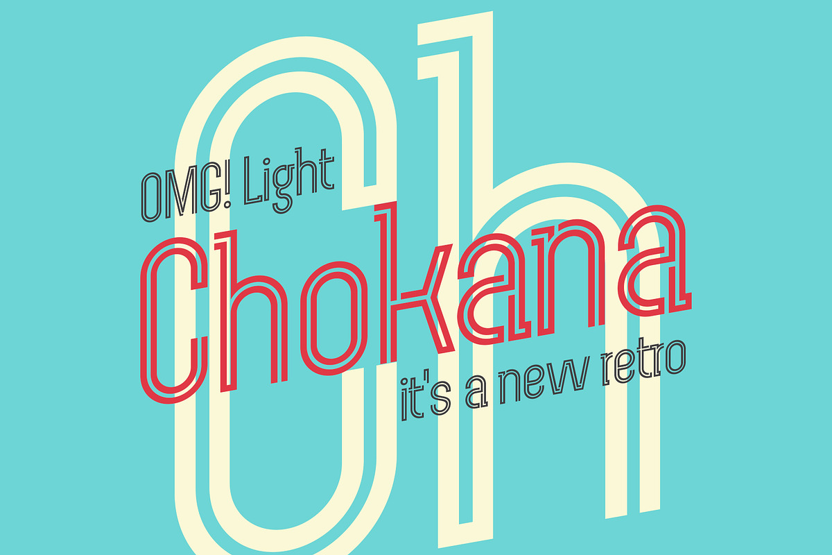 Chokana Light, a Sans Serif Font by NREY (Photo 1 of 6)