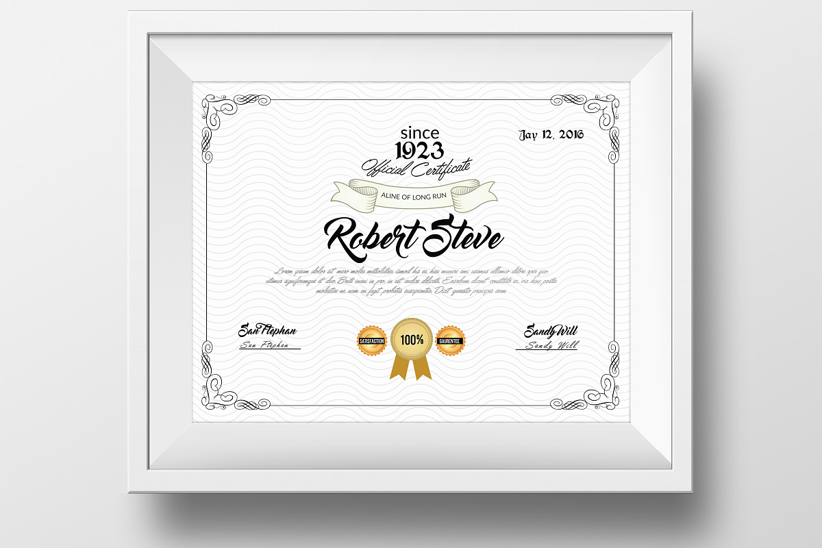 5 Certificate & Diploma Bundle, a Stationery Template by Business Flyers (Photo 2 of 6)