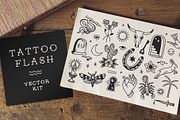 Americana Tattoo Flash Clip Art, an Illustration by Midnight Grim (Thumbnail 1 of 6)