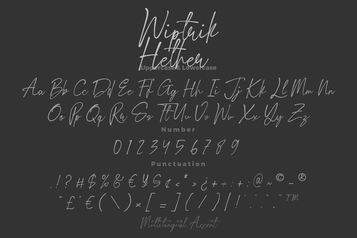 Wiptrik Hether – Natural Script Font, a Script Font by Bayuktx (Photo 8 of 8)