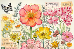 Vintage Flower Garden