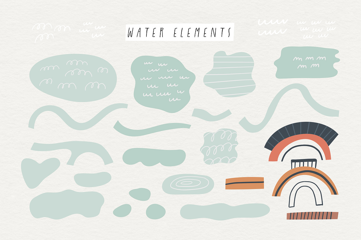 Boho map creator - 270+ elements, a Decorative Illustration by Olia (Photo 8 of 16)