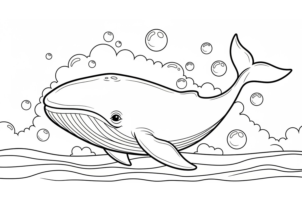 Whale Line Art Vector Bundle, an Illustration by yasushie (Photo 12 of 51)
