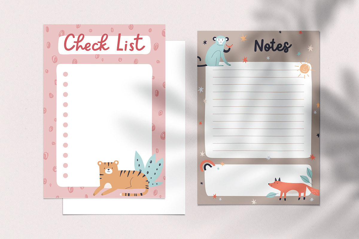 Planner and diary page templates set, a Decorative Illustration by Good Studio (Photo 5 of 7)