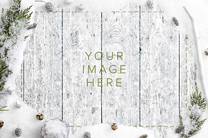 Winter Custom Scene Mockup 003