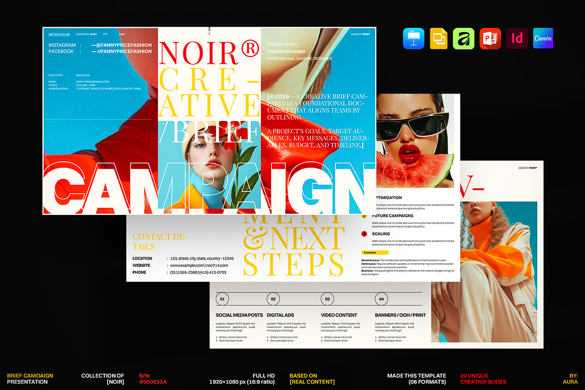 Creative Brief Campaign Template, a Presentation Template by ArtisanaAura (Photo 1 of 9)