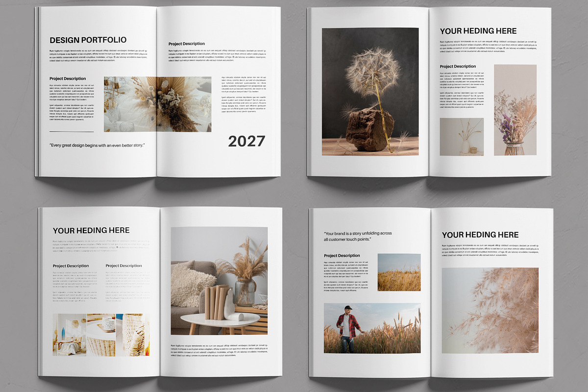 Graphic Design Portfolio Layout, a Brochure Template by MightyDesign (Photo 3 of 6)