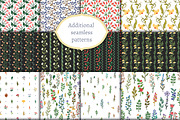 Color floral brushes and elements AI, a Brush Add-On by SHMEL_Studio (Thumbnail 4 of 6)