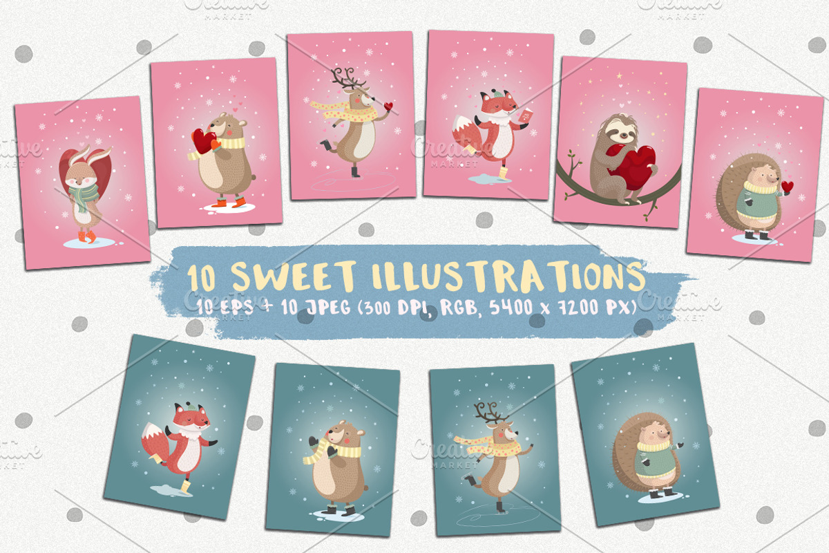La-La-Love. Romantic collection, an Animal Illustration by Good Genie (Photo 4 of 5)