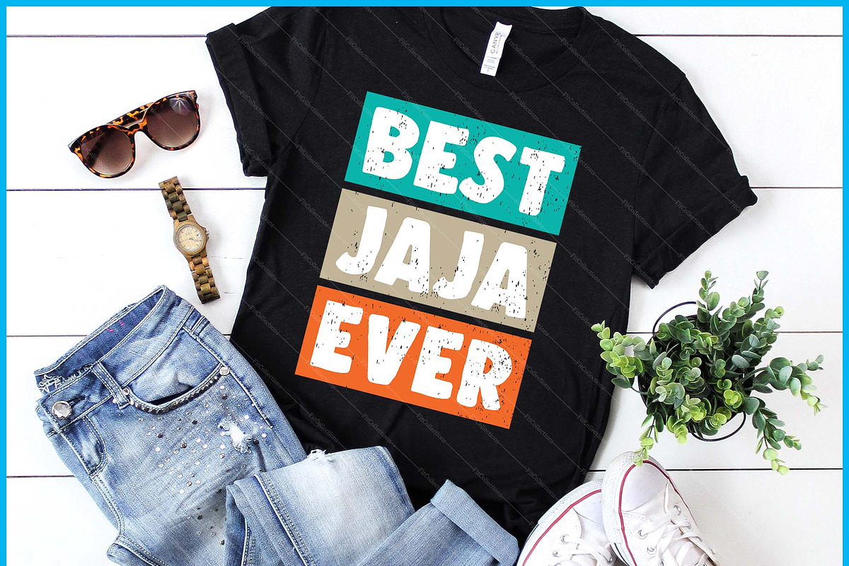 Father’s Day Best Jaja Ever SVG PNG, a Graphic by Creativeusart (Photo 1 of 4)