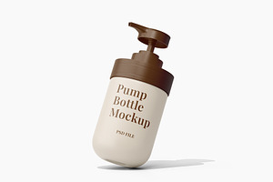 Pump Bottle Mockup