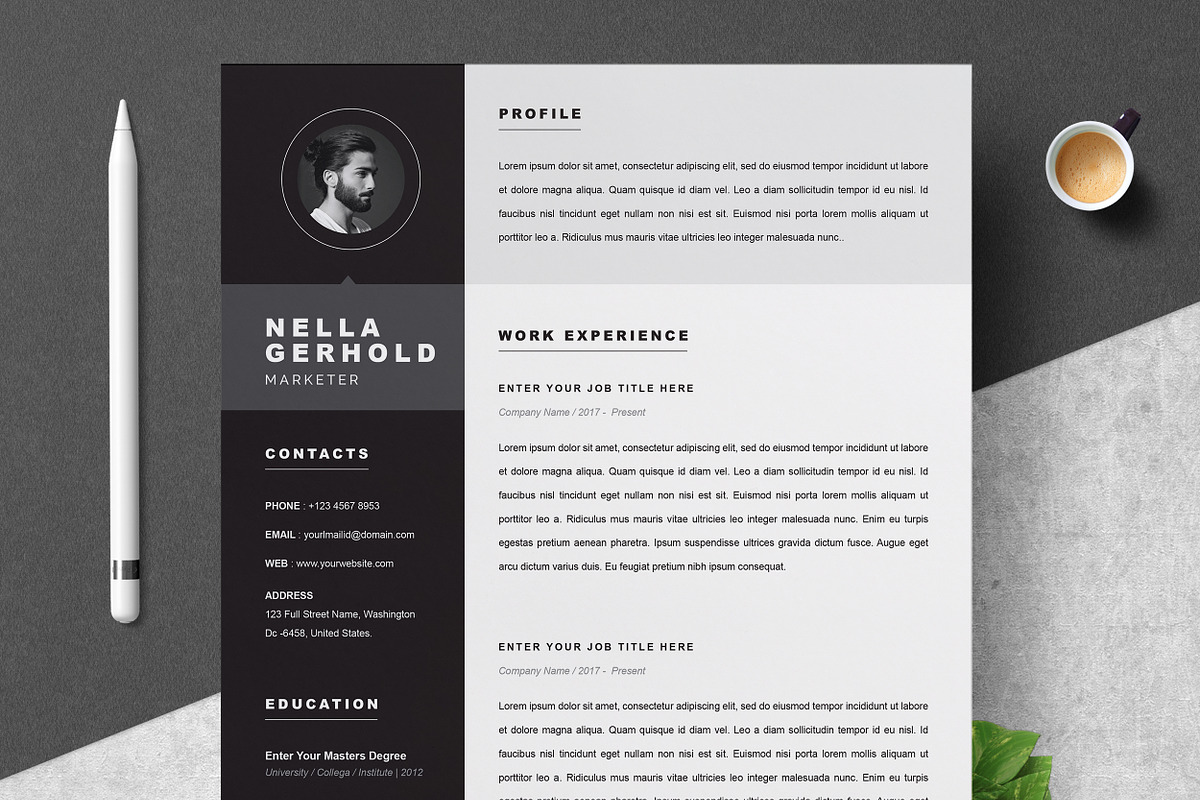 JOB WINNING RESUME - 50 TEMPLATES, a Resume Template by ResumeInventor (Photo 44 of 184)
