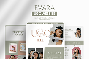 UGC Portfolio Template Canva