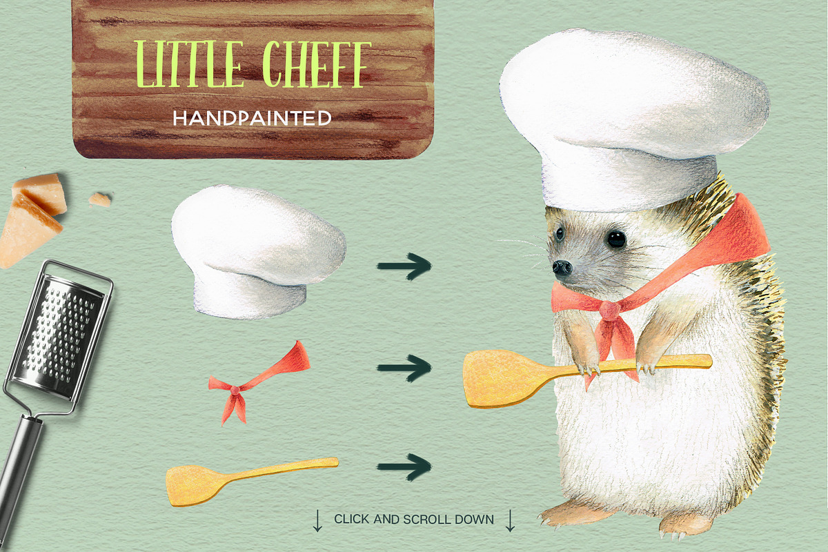 The Foodie Kit - Food Illustrations, an Animal Illustration by Lisa's Balcony (Photo 4 of 12)