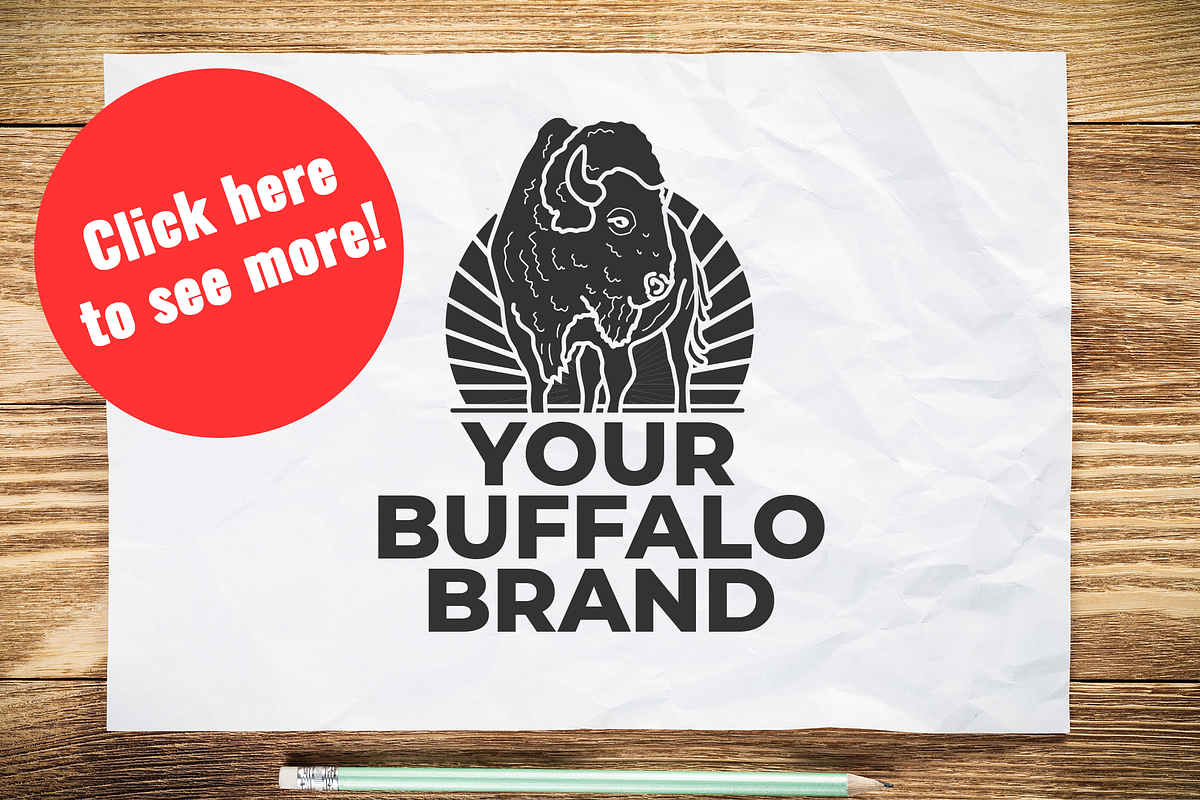 Buffalo & Bison Logo Pack - 40 LOGOS, a Branding & Logo Template by Jeffry Macpherson Visuals (Photo 2 of 6)