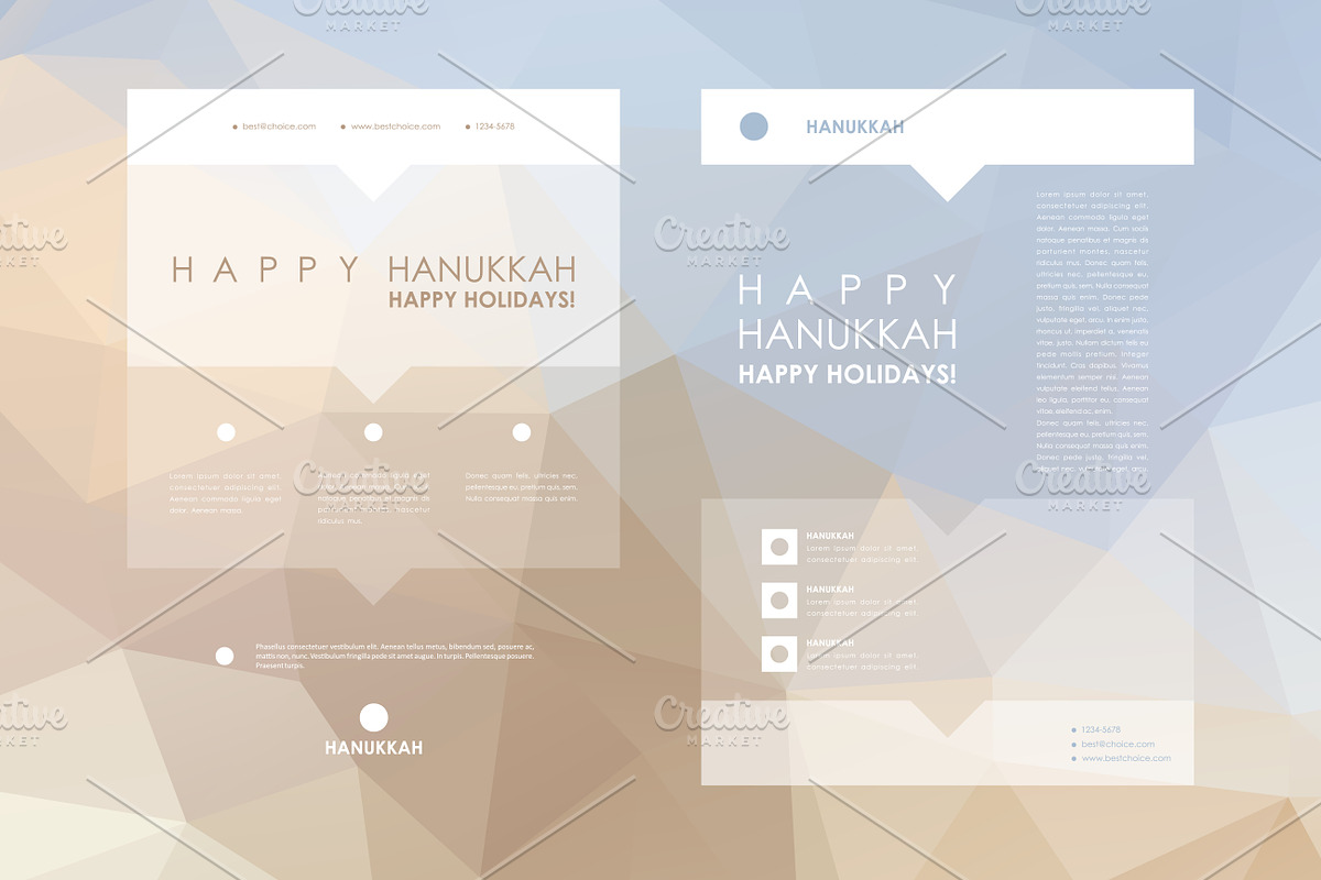 Hanukkah. 9 Brochure Templates, a Brochure Template by Palau (Photo 4 of 10)