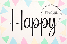 Happy | Script Font