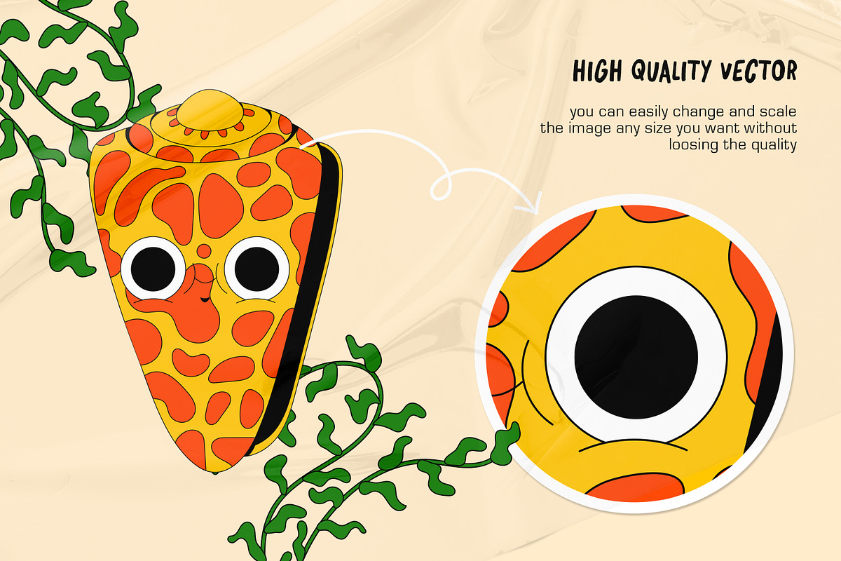 Shells & Pals: Vector Illustrations, an Object Illustration by marmarina (Photo 9 of 11)