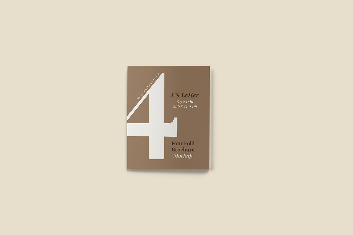 4 Fold US Letter Brochure Mockup, an Advertising Mockup by Illusiongraphic (Photo 9 of 20)