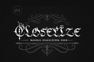 Closerize - Modern Blackletter Font