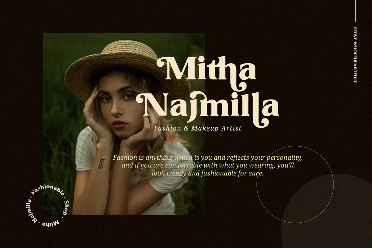 Minthe Elegant Serif Font, a Serif Font by Graphicxell (Photo 7 of 10)