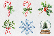 Christmas Elements Clipart, an Illustration by Rose Art (Thumbnail 2 of 5)