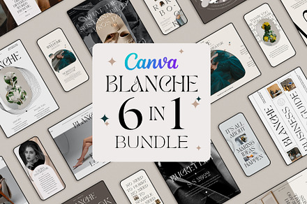 Blanche - 6 in 1 Canva Creator Pack, a Templates & Theme by SilverStag Type Foundry