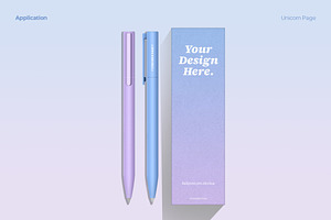 UP Ballpoint Pen Box Mockup