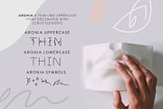 Aronia - Thin Line Logo Font, a Symbol Font by Struvictory.art (Thumbnail 2 of 9)