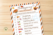 Thanksgiving Emoji Game For Adults, a Card Template by Snapybiz (Thumbnail 8 of 8)