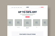 Fashion E Commerce Landing Page, a Landing Page Template by MightyDesign (Thumbnail 2 of 9)