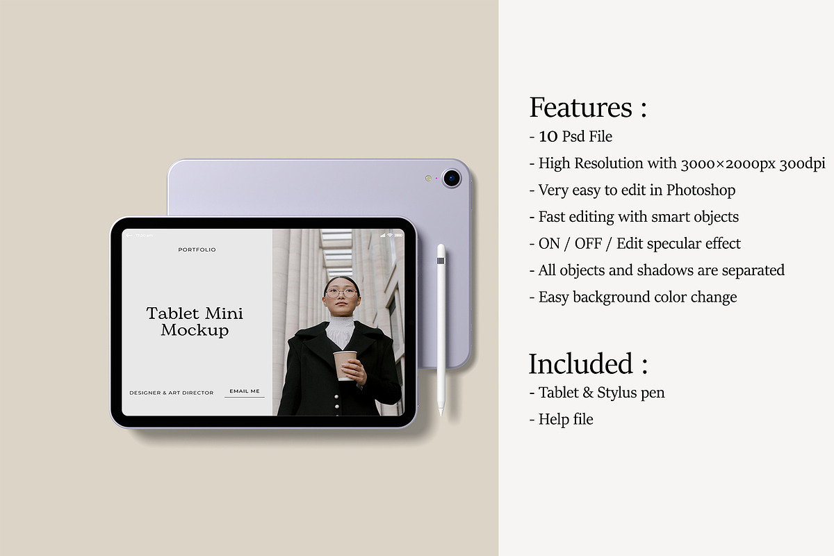 Tablet Mini Mockup, an iPhone Mockup by zuhraabdullah (Photo 2 of 12)