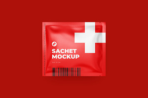 Sachet Mockup 140x120mm