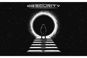 Illustration Obscurity. Wormhole