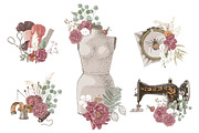 Sewing and other handcrafts, an Illustration by handsketched (Thumbnail 3 of 9)