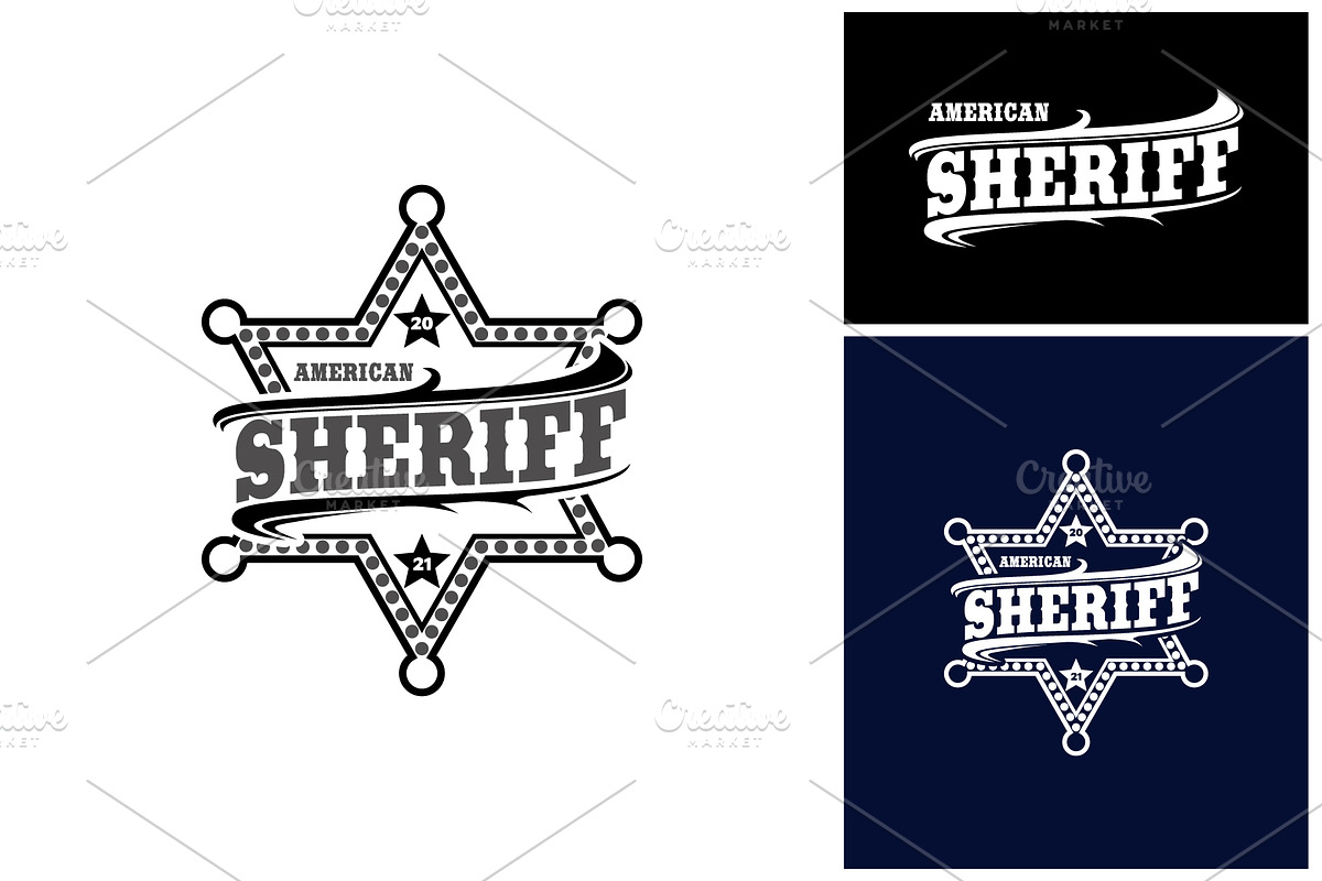 Sheriff Star Ranger Badge Emblem, a Branding & Logo Template by Atlantis X Nurman Arbai (Photo 1 of 2)