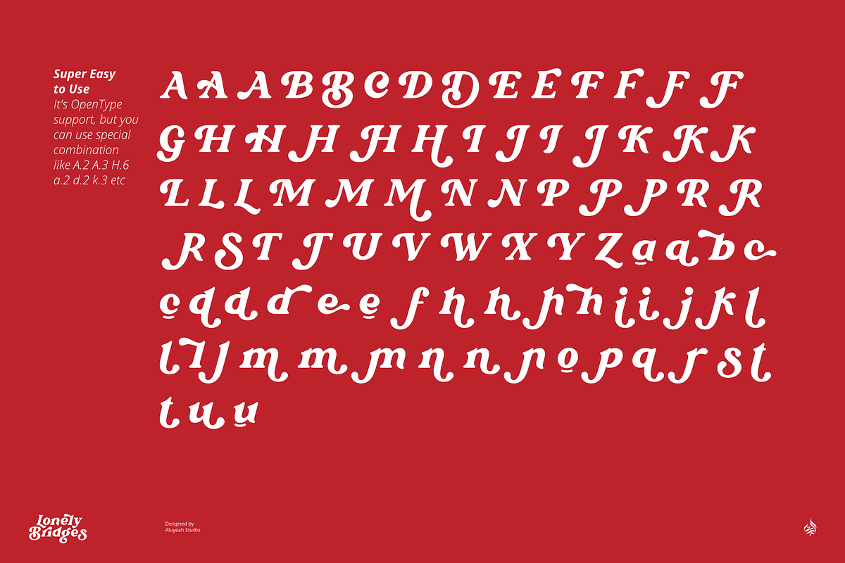 Lonely Bridges, a Serif Font by Aluyeah Studio (Photo 15 of 16)