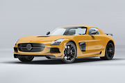 Supercar Mercedes SLS AMG Mockup, an Advertising Mockup by Xtrahive (Thumbnail 2 of 2)