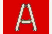 Neon tube font, an Object Graphic by 3D Graphics Shop (Thumbnail 7 of 38)