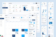Learning Management System Dashboard, an UI Kit Template by peterdraw (Thumbnail 2 of 7)