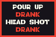 Slang Stencil Display Font, a Sans Serif Font by Fried Design Company (Thumbnail 5 of 15)