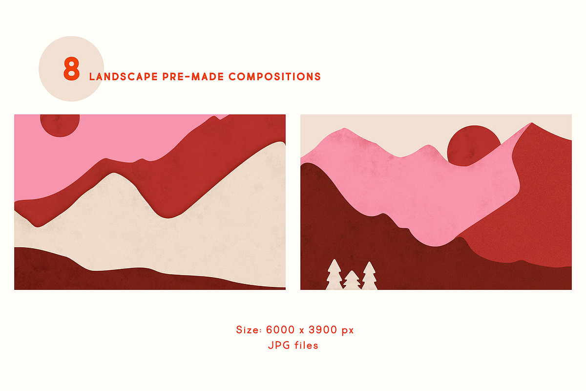 Landscape Shapes & Compositions, a Texture Illustration by All This Concept (Photo 2 of 14)