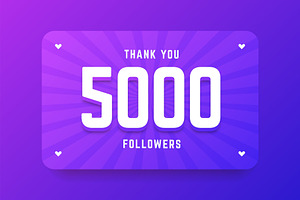 5000 followers illustration