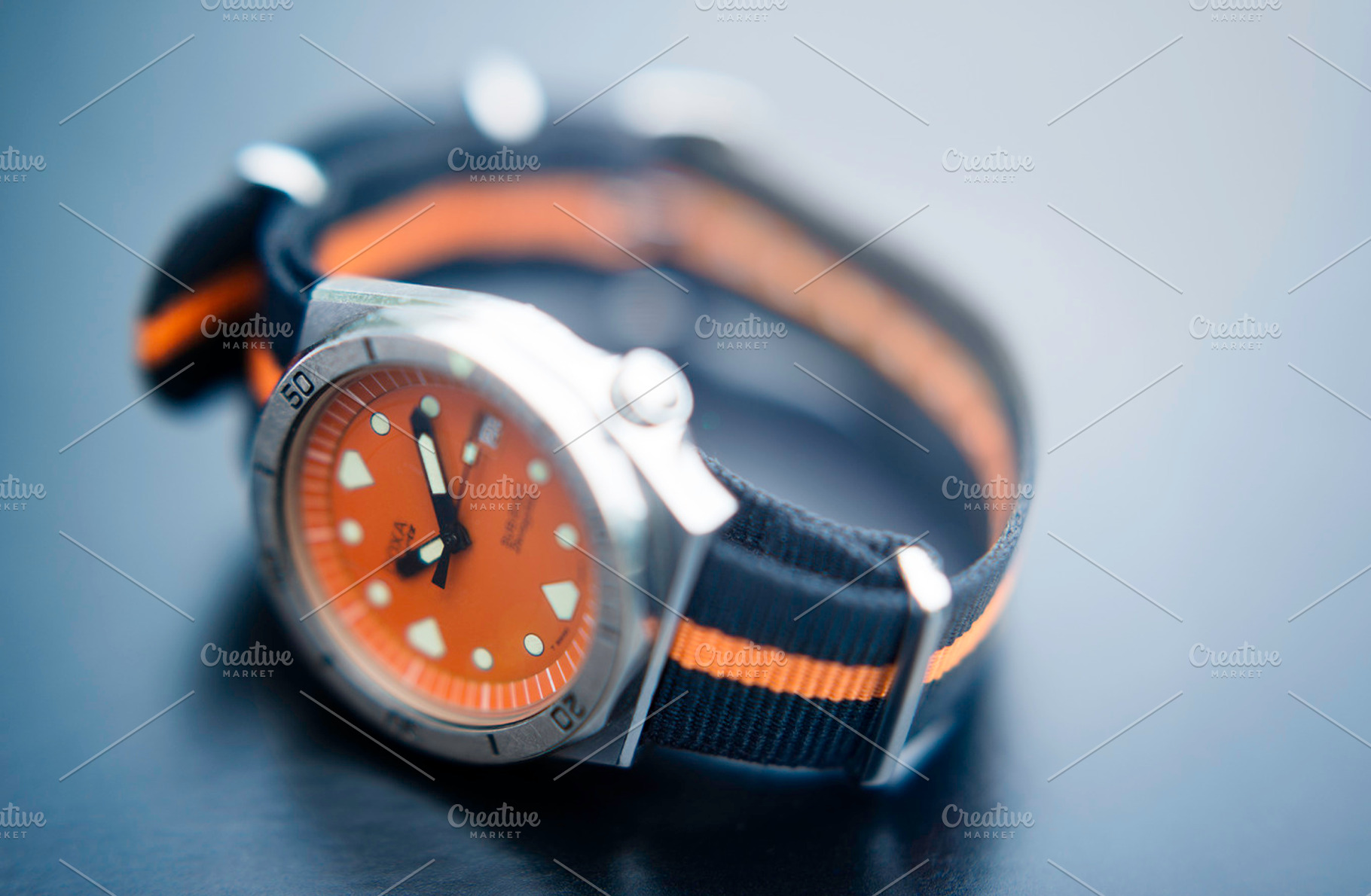 Orange Stock Photo Containing Wristwatch And Watch